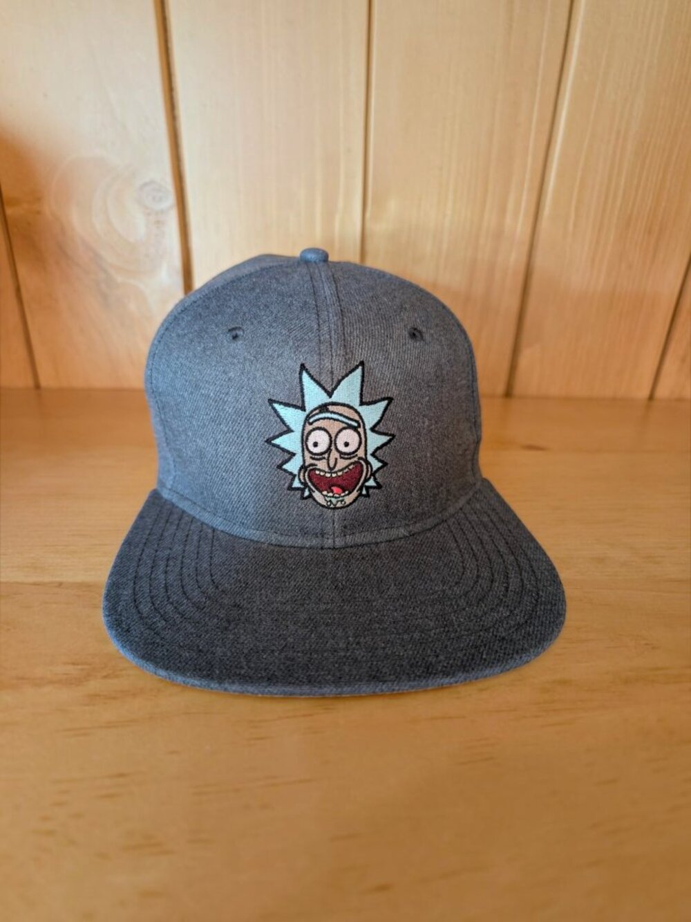 Rick & Morty Grey Gray Snapback Trucker Hat Ball Cap